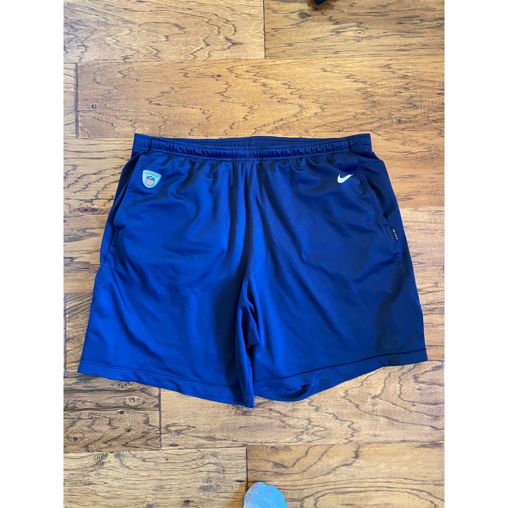 Nike Tennessee Titans NFL Equipment Dri-FIT Training Shorts Mens 2XL Navy Blue